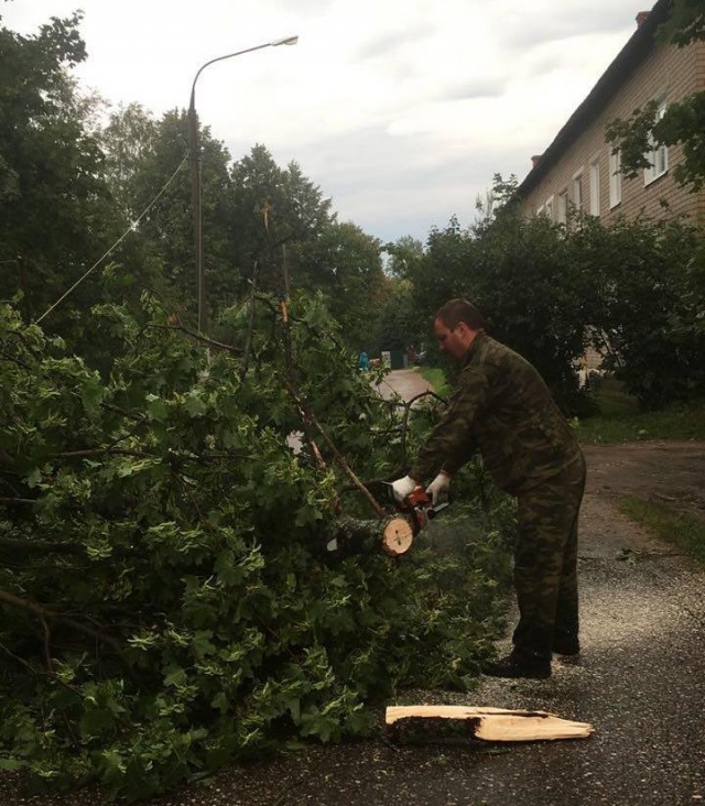 Последствия урагана ликвидировали в Рузском городском округе