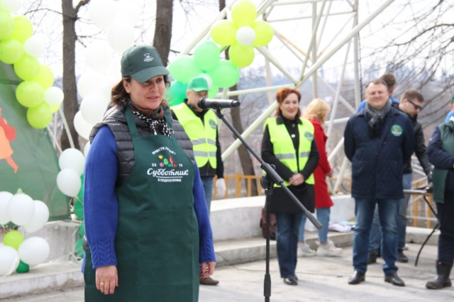 В рузском субботнике приняли участие почетные гости