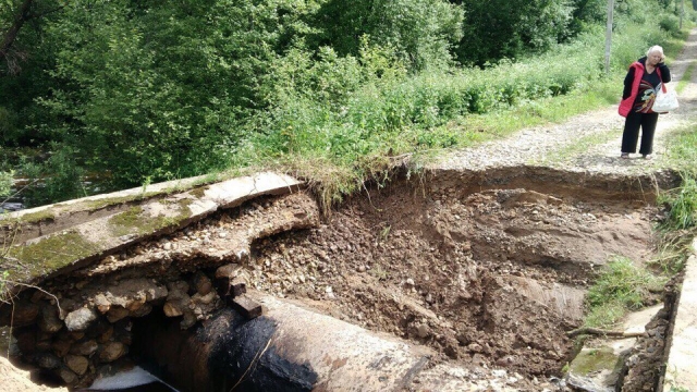 Два СНТ затопило в Рузе из-за сильного дождя