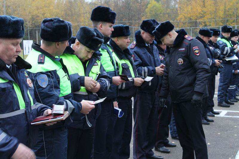 Сотрудники ДПС отрабатывали тактику действий