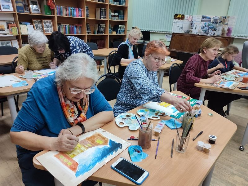 Тучковцы изобразили огни ночных городов