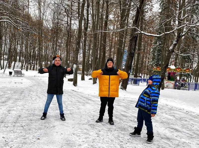 На Городке занимались гимнастикой