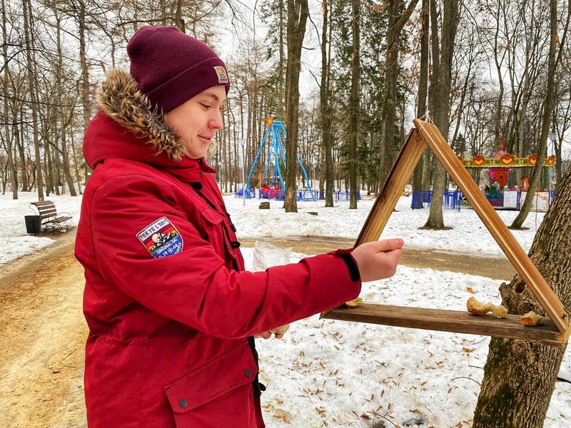 На Городке подкармливают птиц