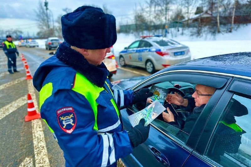 Сотрудники подмосковной Госавтоинспекции проводили массовые проверки водителей и пешеходов