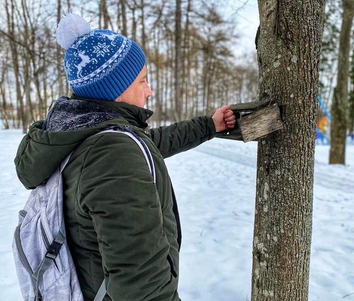 На Городке кормили птиц