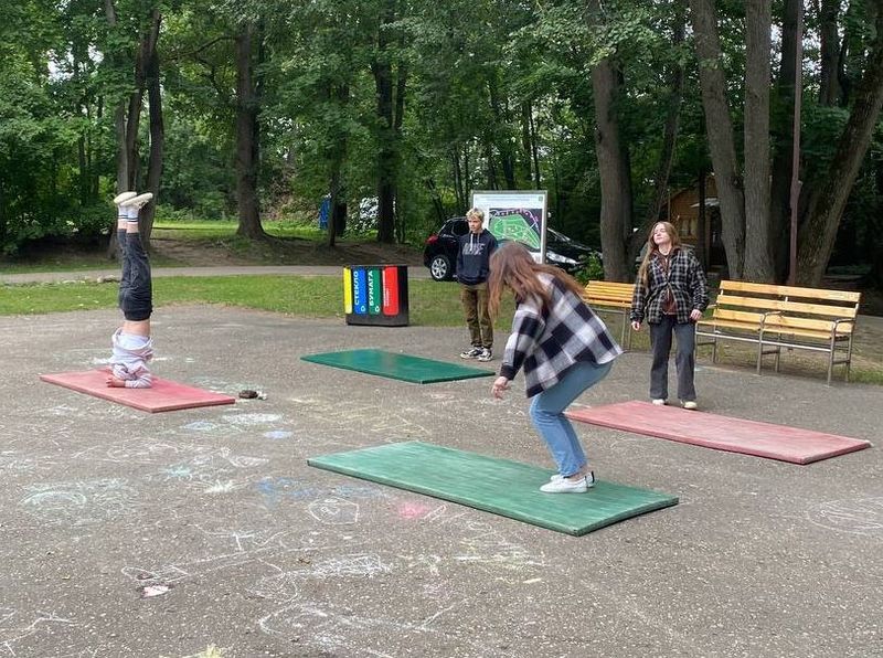 На Городке занимались фитнесом