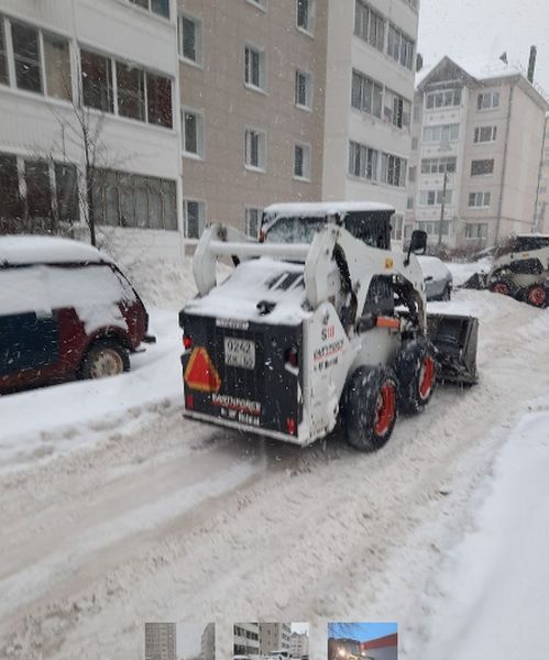 В Рузском округе убирают снег