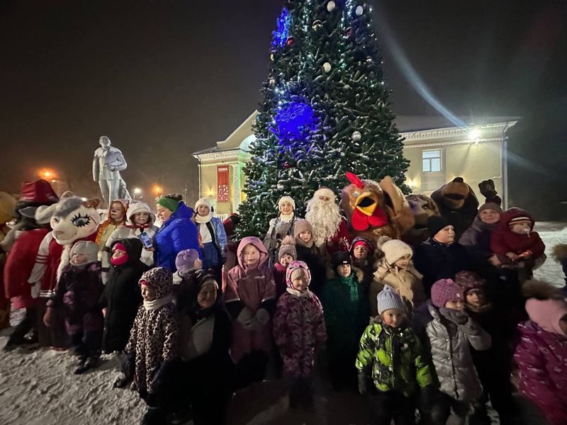 В Тучково зажгли огни на елке