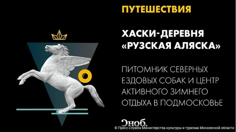 Хаски‑деревня в Рузе победила в номинации «Путешествия» премии «Сделано в России‑2023»