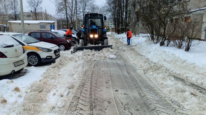 В Рузском округе ликвидируют последствия циклона