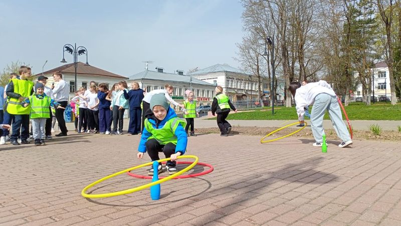 В Рузе на площади Партизан запустили фонтан