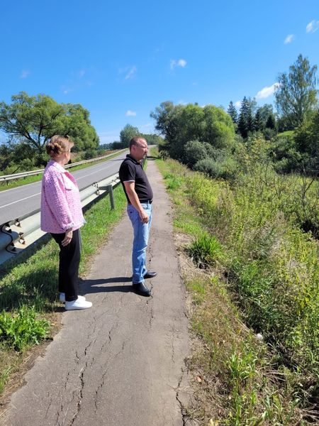 Заместитель главы Рузского городского округа Валентина Буздина провела обход с. Новая